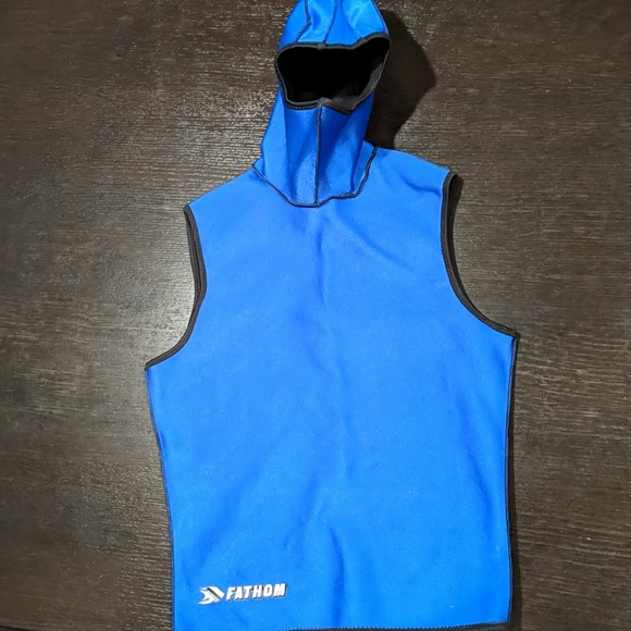 Fathom Fleece-Lined Hooded Vest w/Face Protection - Picture 1 of 10